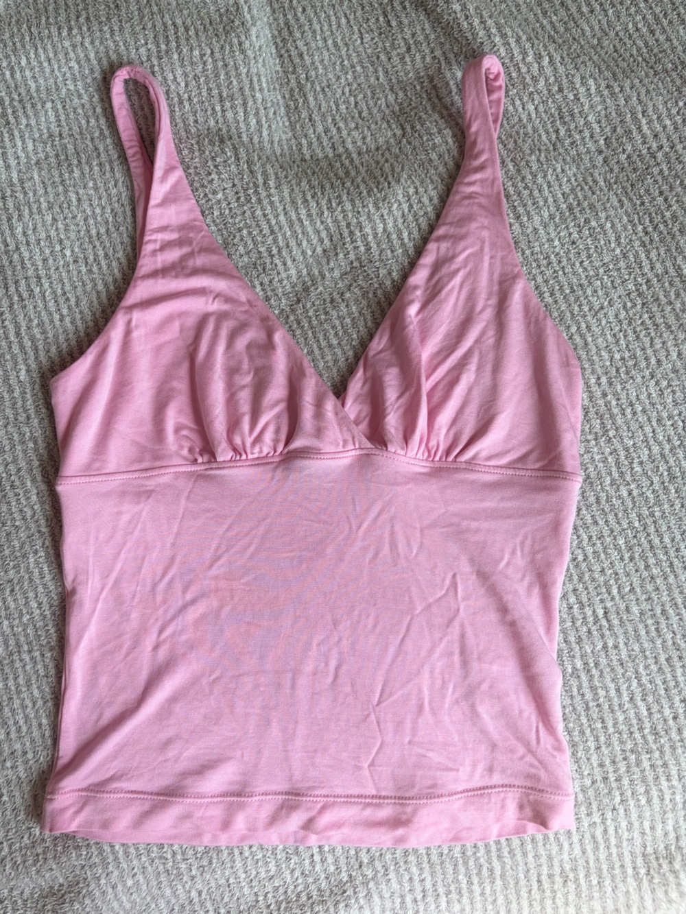 Geel Pink V-Neck Tank Top size XS